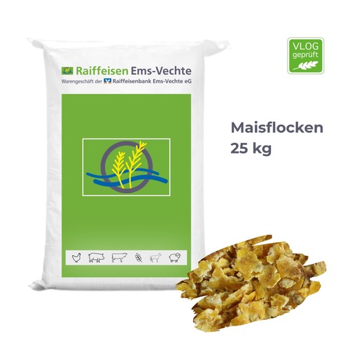 Maisflocken kg sack - maisflocken,, 25